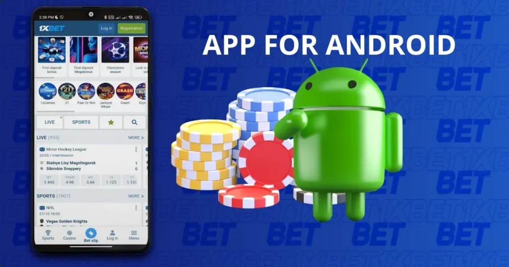 Aplikasi seluler taruhan dan permainan untuk Android dari 1xBet Indonesia