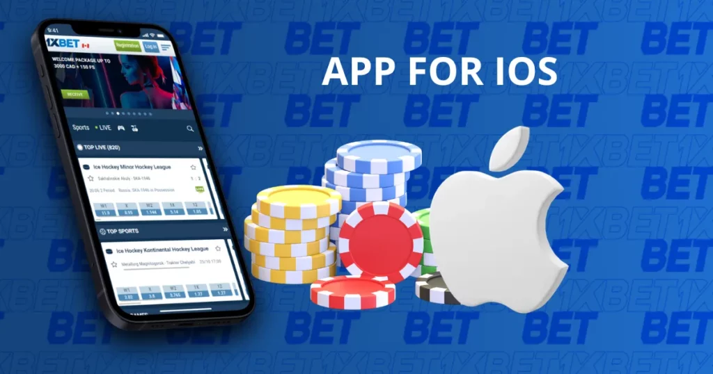 Aplikasi seluler taruhan dan permainan untuk iOS dari 1xBet Indonesia
