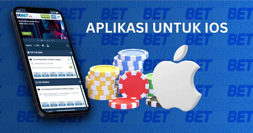 Aplikasi seluler taruhan dan permainan untuk iOS dari 1xBet Indonesia